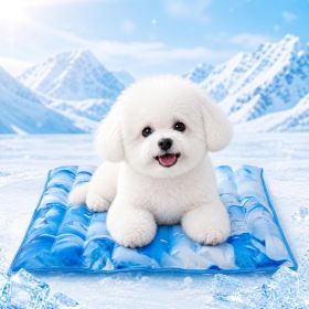 Dog Cooling Mat 2.0, Double-Sided Non-Slip Pet Cooling Pad, Washable and Durable, Indoor & Outdoor Summer Cooling Mat for All Pets (size: medium)
